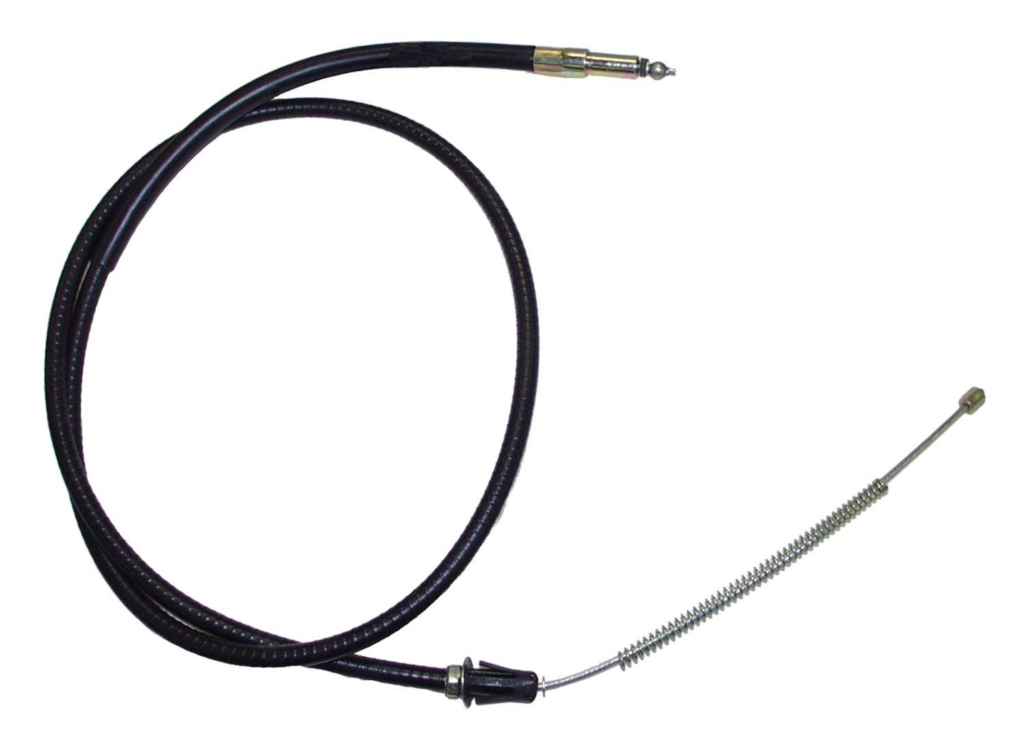 Crown Automotive Parking Brake Cables J0999980 Cable, Rear, Black Plastic Jacket, 67.50 in. Cable Length, Jeep, Each