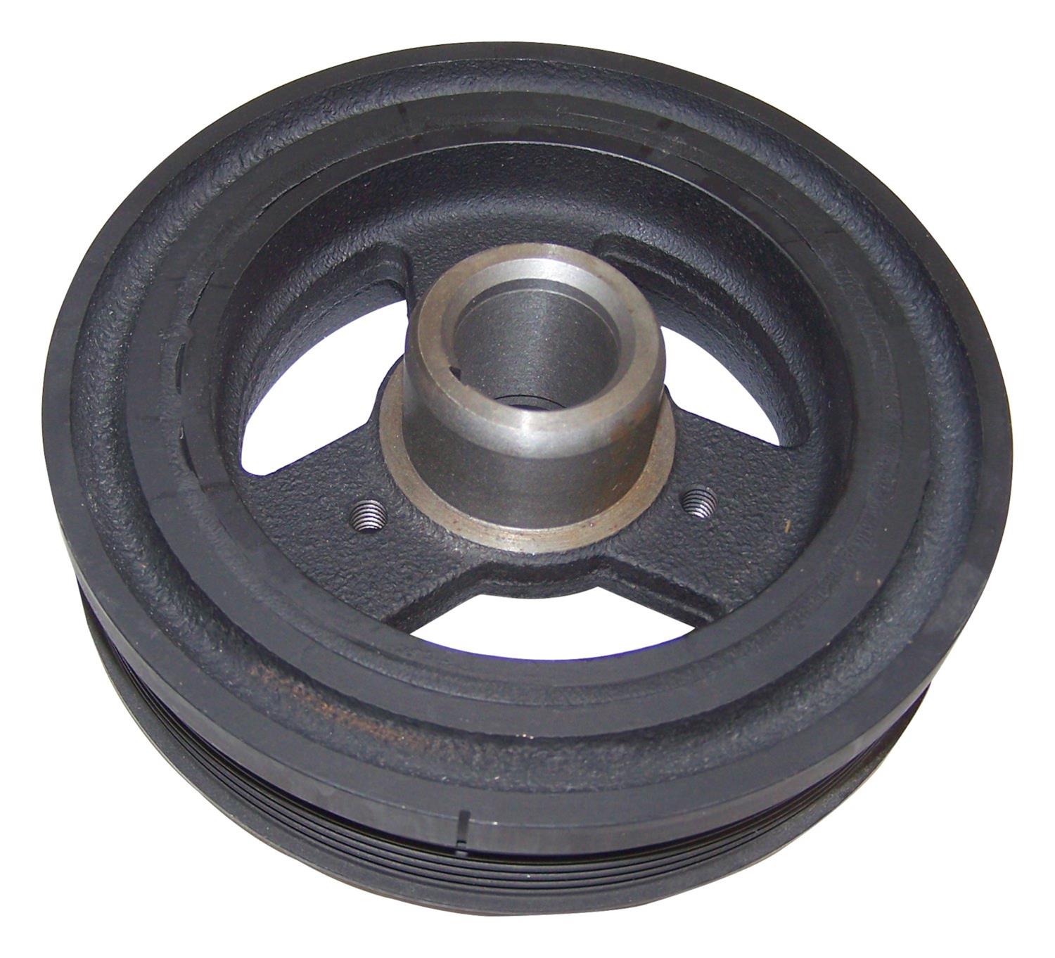 Crown Automotive Harmonic Balancers J3242886 Balancer, Nodular Iron, Black Powdercoated, Internal Engine Balance, Jeep, Each