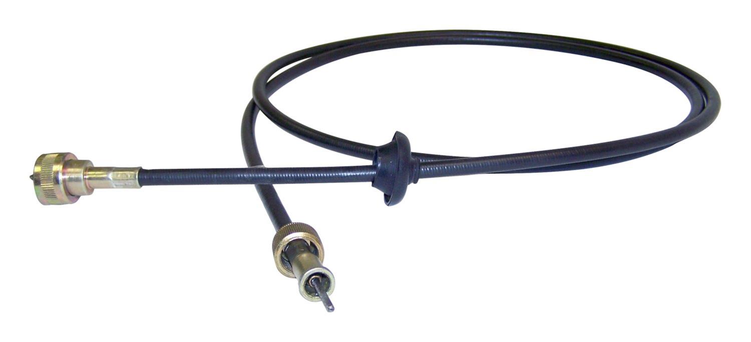 Crown Automotive Speedometer Cables for 1976-1983 CJ5, 1976-1986 CJ7, 1981-1985 SCRAMBLER - J5351776 Cable, Female Threads, Black Plastic Jacket, 80.00 in. Cable Length, Jeep, Each