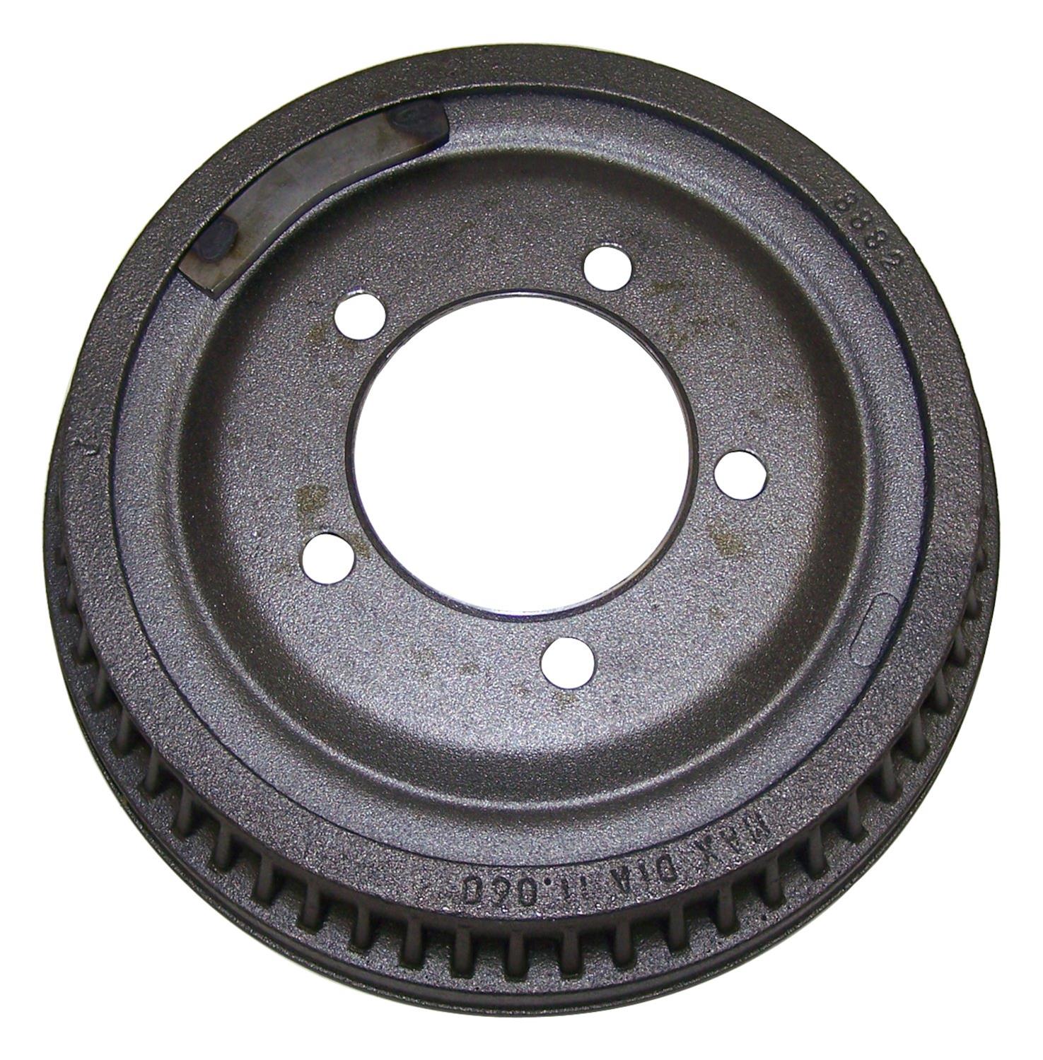 Crown Automotive Brake Drums J5352476 Drum, Front, Rear, 11 in., Cast Iron, Jeep, Each