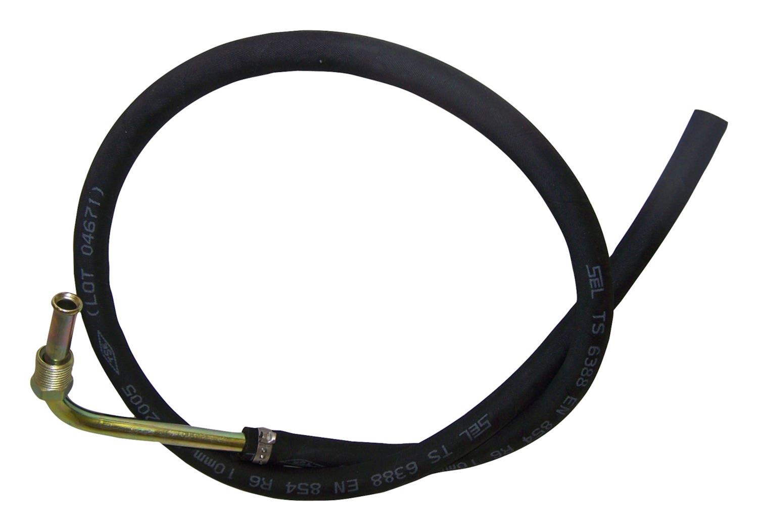 Crown Automotive Power Steering Hoses J5357190 Hose, Low-pressure, Steel/Rubber, Black, Jeep, Each