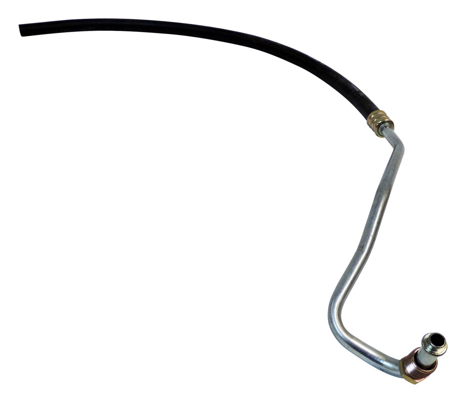 Crown Automotive Power Steering Hoses for 1980-1983 CJ5, CJ7, 1981-1983 SCRAMBLER - J5370019 Hose, Low-pressure, Steel/Rubber, Black, Jeep, Each