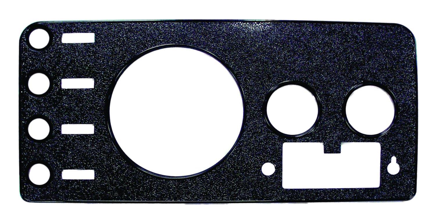 Crown Automotive Dash Overlays J5457117 Overlay Panel, Unlit, Plastic, Black, Radio Holes, Jeep, Each