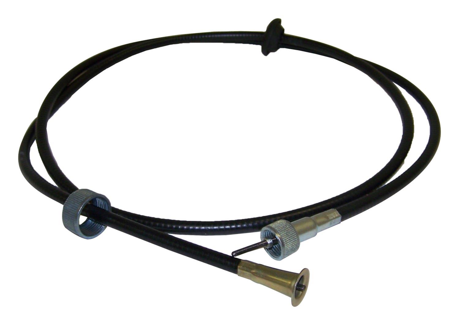 Crown Automotive Speedometer Cables J5751959 Cable, Female Threads, Black Plastic Jacket, 69.00 in. Cable Length, Jeep, Each