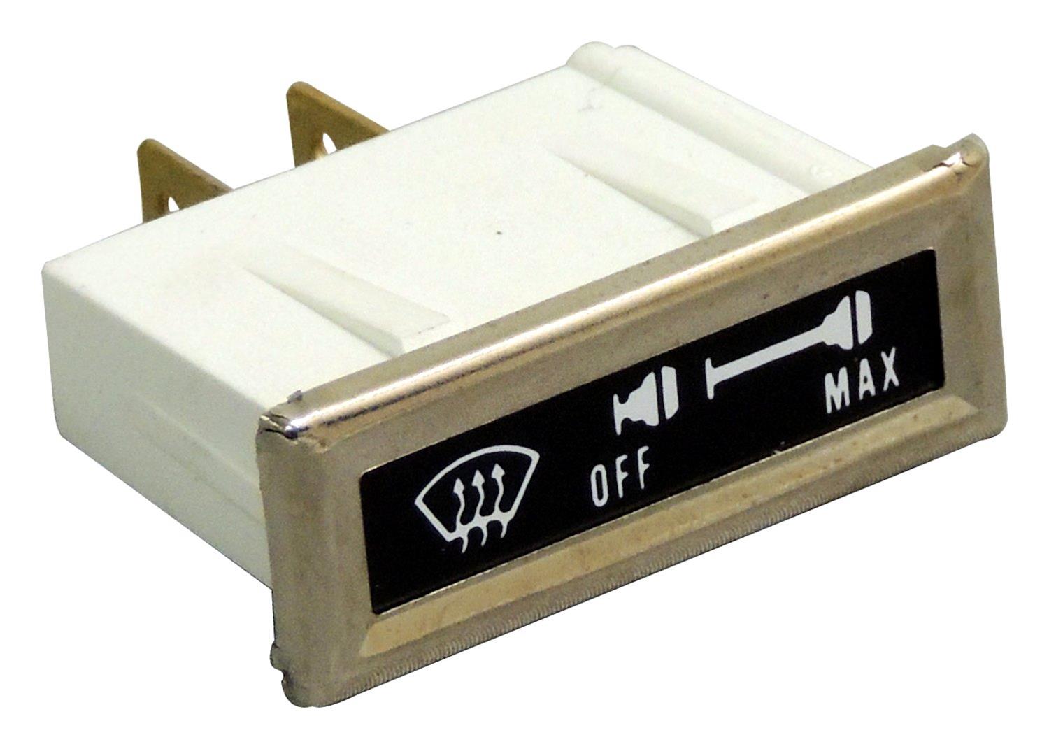 Crown Automotive Climate Control Dash Light Assemblies for 1976-1983 CJ5, 1976-1986 CJ7, 1981-1985 SCRAMBLER - J5752817 Assembly, Windshield Defroster Control, Bezel and Lens, Jeep, Each