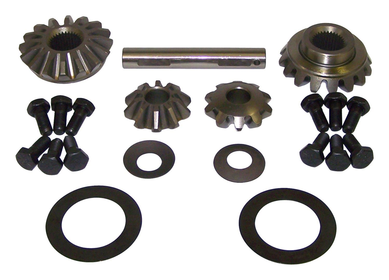 Crown Automotive Spider Gear Kits J8129241 Gears, Side Gears, Thrust Washers, Cross Shaft, Ring Bolts, Open, 30 Spline, Rear, Dana 60, Kit