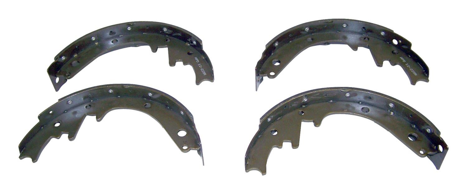 Crown Automotive Brake Shoes J8130067 Shoe & Lining Set, Left & Right, Front or Rear, This Item Is Not Painted, Metal, Use Existing Hardware