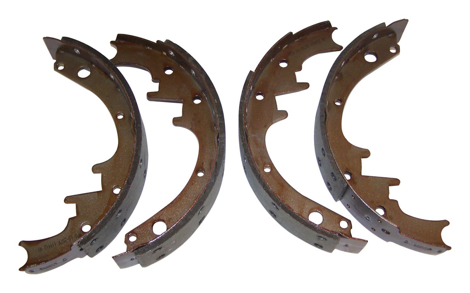 Crown Automotive Brake Shoes J8133818 Shoe & Lining Set, Left & Right, Rear, This Item Is Not Painted, Metal, Use Existing Hardware