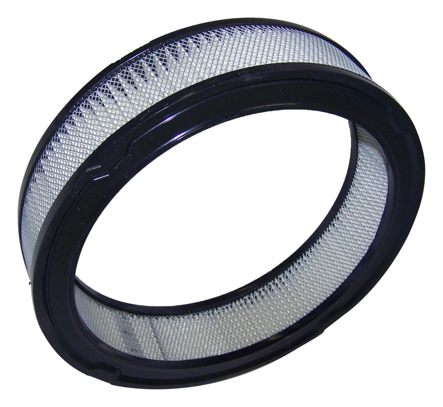 Crown Automotive Air Filter Elements J8991386 Filter, Round, Paper, White, Jeep, 2.5L, 2.8L, 4.2L, Each