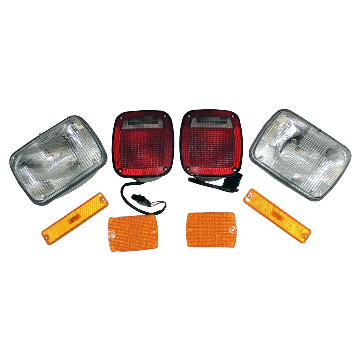 Crown Automotive - Headlight Assemblies for 1991-1993 WRANGLER LK5 Lamp Master Kit Jeep YJ Wrangler