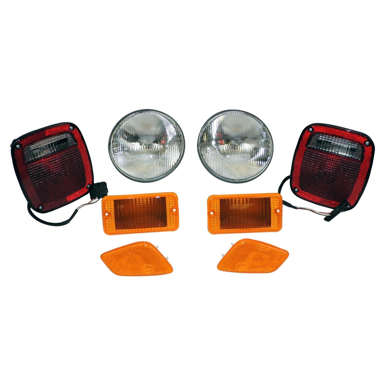 Crown Automotive - Headlight Assemblies for 1997 WRANGLER LK6 Lamp Master Kit Jeep TJ Wrangler