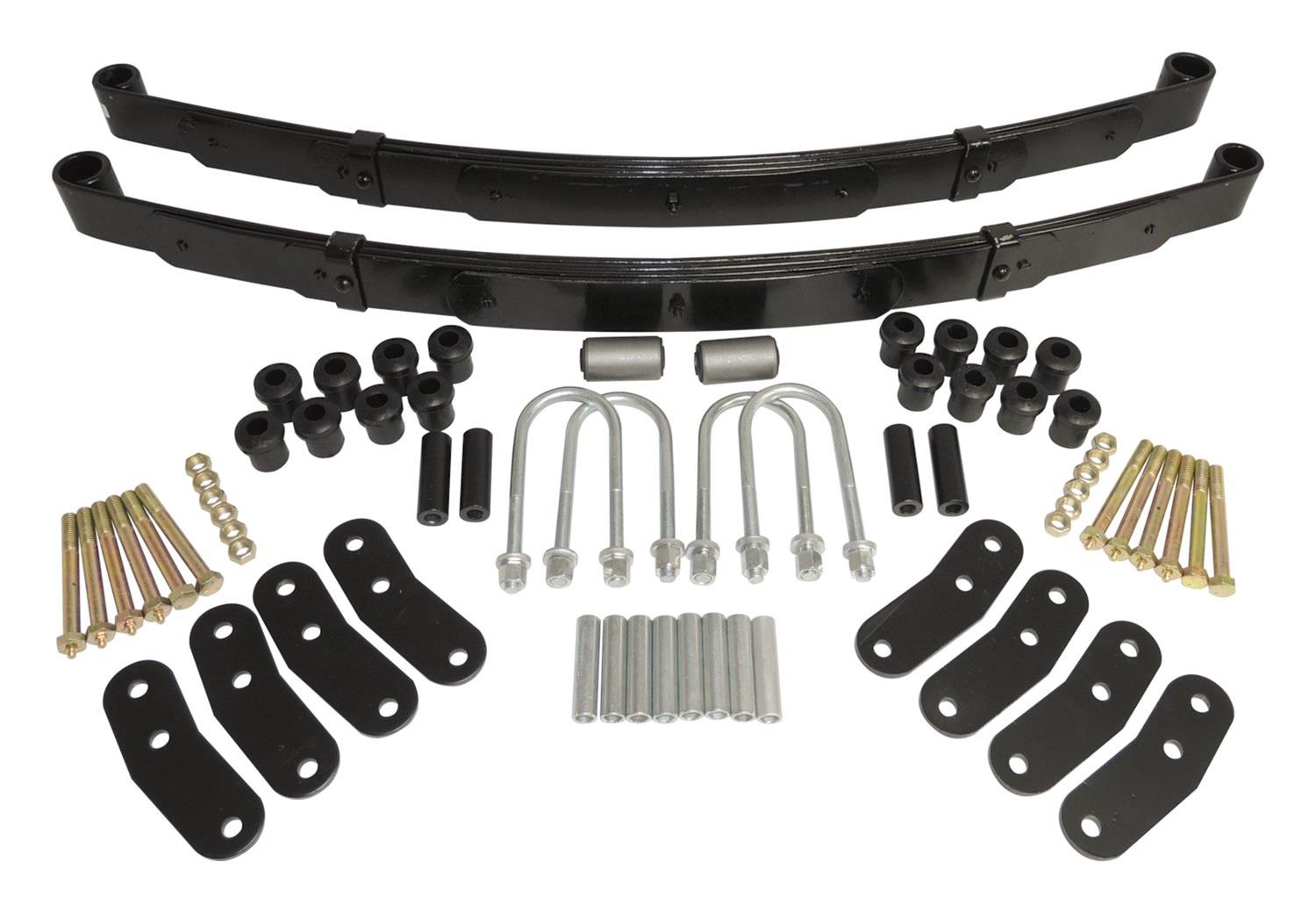 Crown Automotive Leaf Spring Kits for 1987-1995 WRANGLER - LSK1 Suspension Lift, Spring, Shackles, Hardware, Pivot Bushing, Jeep, Kit