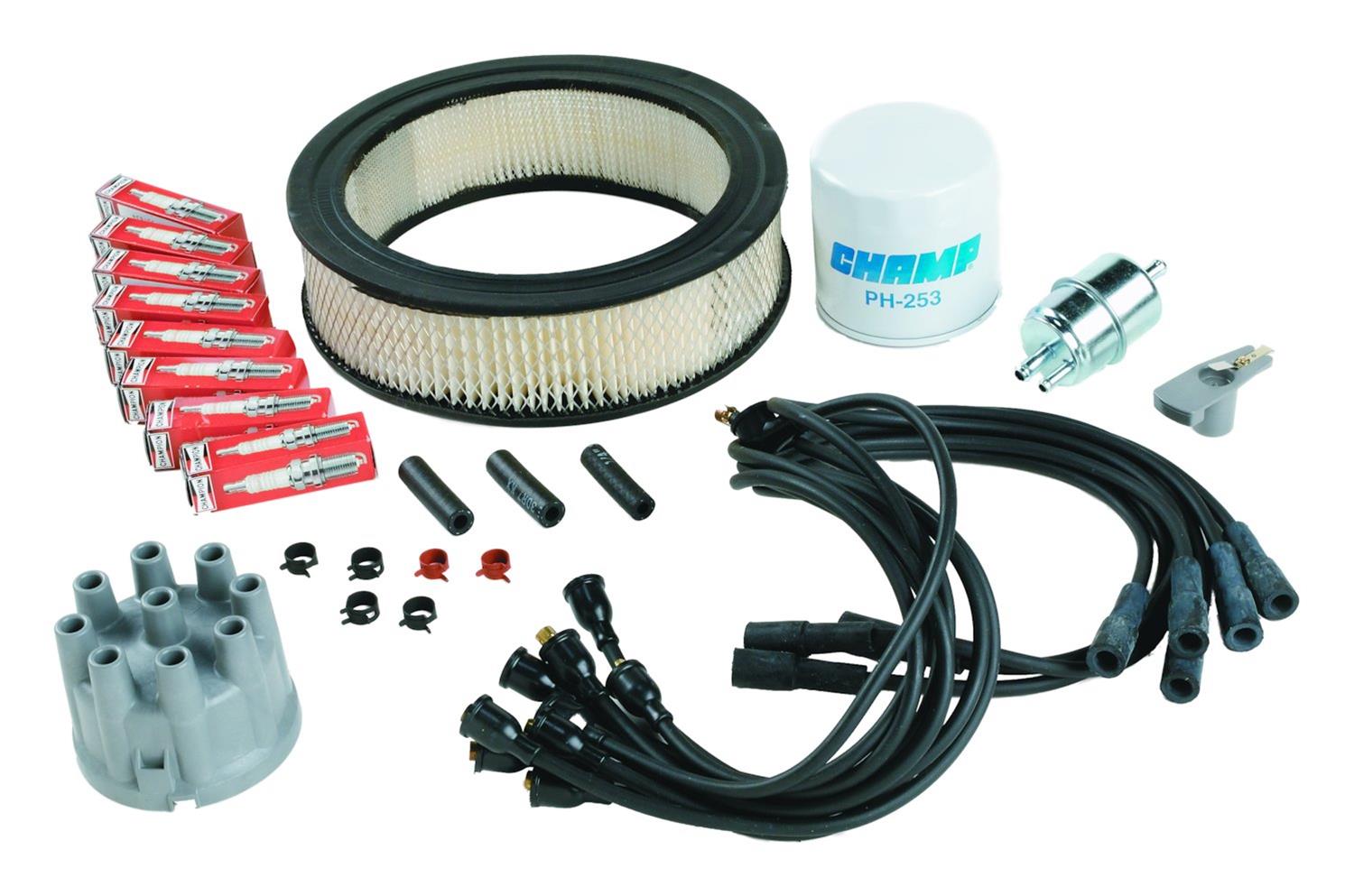 Crown Automotive Vehicle Maintenance Tune-Up Kits for 1991 GRAND WAGONEER - TK-34 Spark Plugs, Tune-Up, Plug Wires, Air Filter, Distributor Cap and Rotor, Jeep, 5.9L, Kit