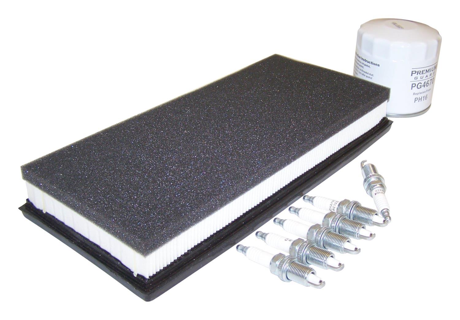 Crown Automotive Vehicle Maintenance Tune-Up Kits TK-49 Spark Plugs, Tune-Up, Air Filter, Oil Filter, Jeep, 4.0L, Kit