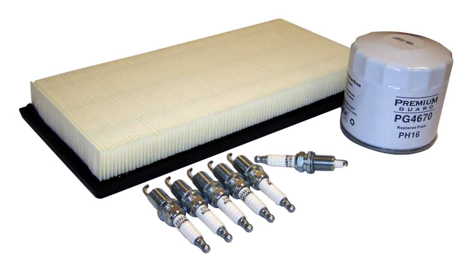 Crown Automotive Vehicle Maintenance Tune-Up Kits for 2000-2001 CHEROKEE - TK-50 Spark Plugs, Tune-Up, Air Filter, Oil Filter, Jeep, 4.0L, Kit