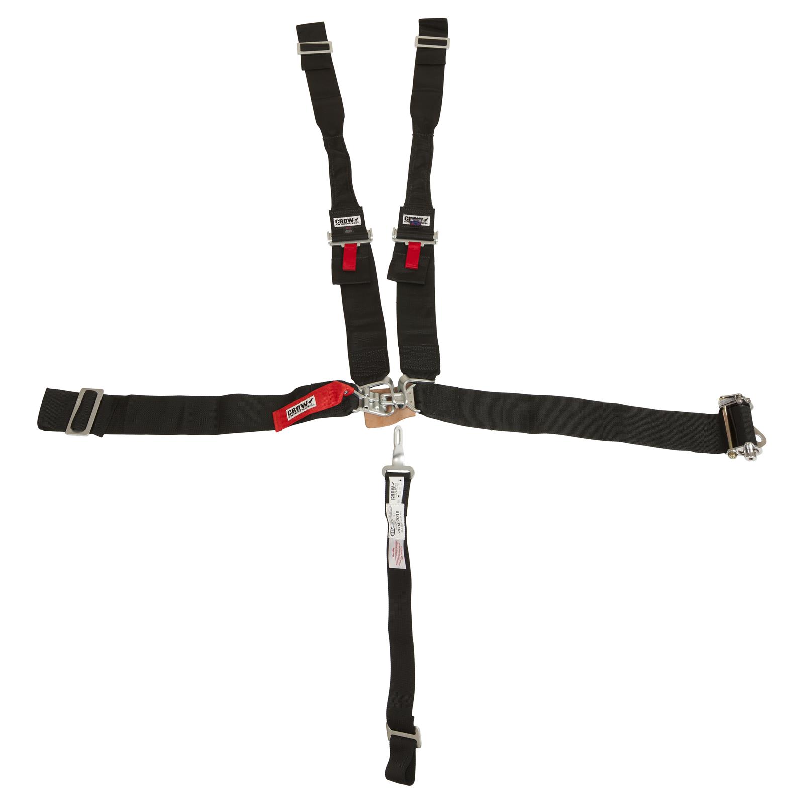 Crow Seat Belts 5-Point with Ratchet Left Side 5-Way Crow Seat Belts 5-Point with Ratchet Left Side 5-Way