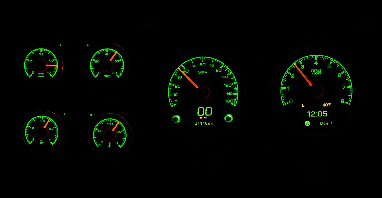 Dakota Digital HDX-73C-PU-K Dakota Digital HDX Direct-Fit Analog