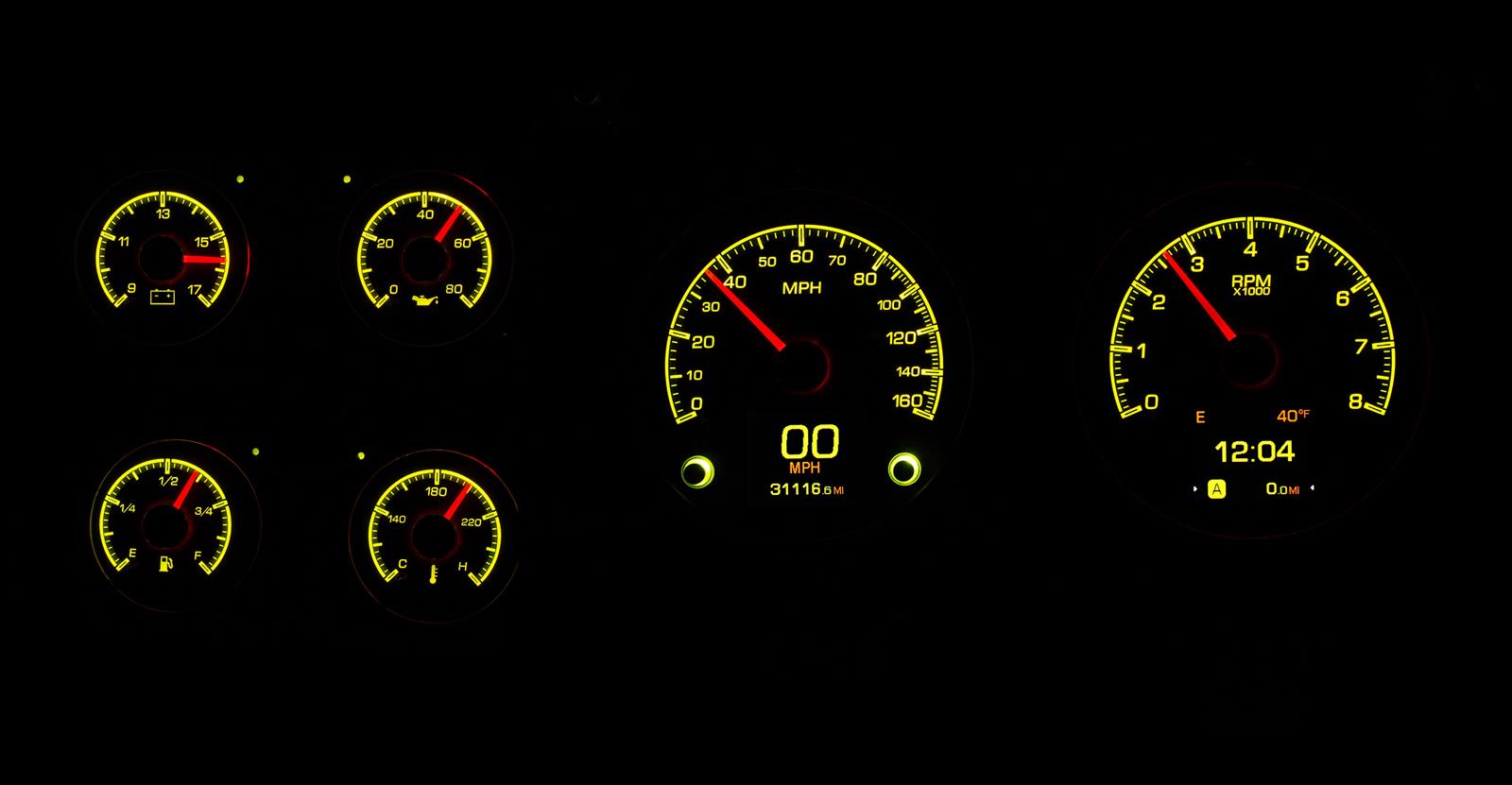 Dakota Digital HDX-73C-PU-K Dakota Digital HDX Direct-Fit Analog