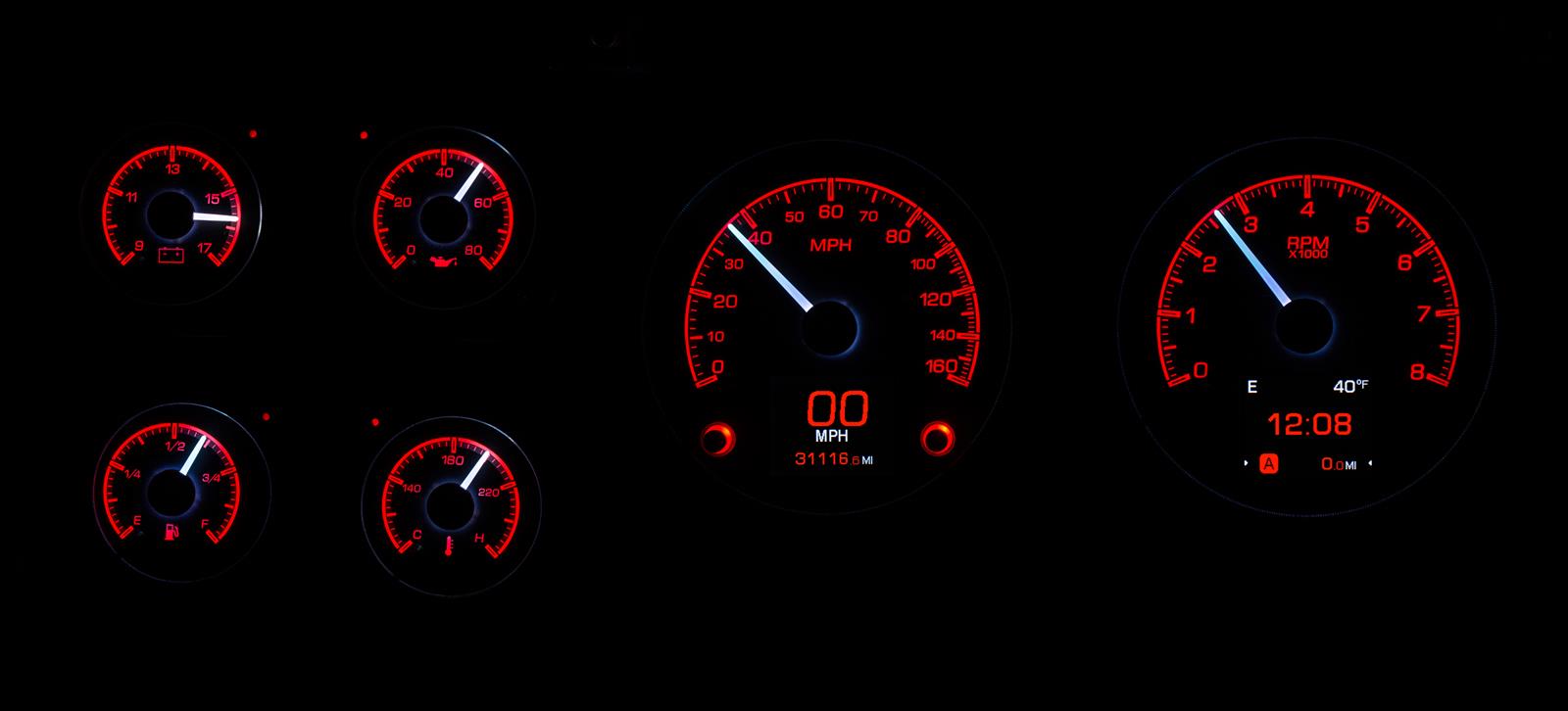 Dakota Digital HDX-73C-PU-S Dakota Digital HDX Direct-Fit Analog