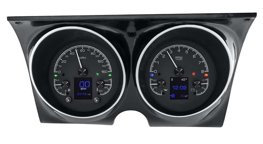 1968 CHEVROLET CAMARO Dakota Digital HDX Direct-Fit Analog Gauge Systems HD...