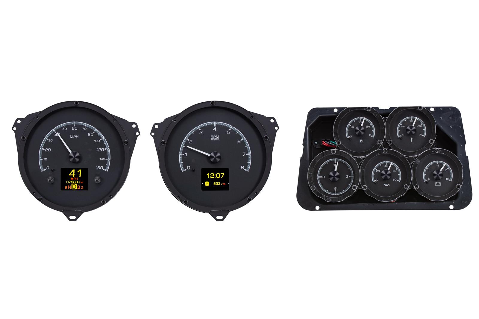Dakota Digital HDX-68C-VET-K Dakota Digital HDX Direct-Fit Analog