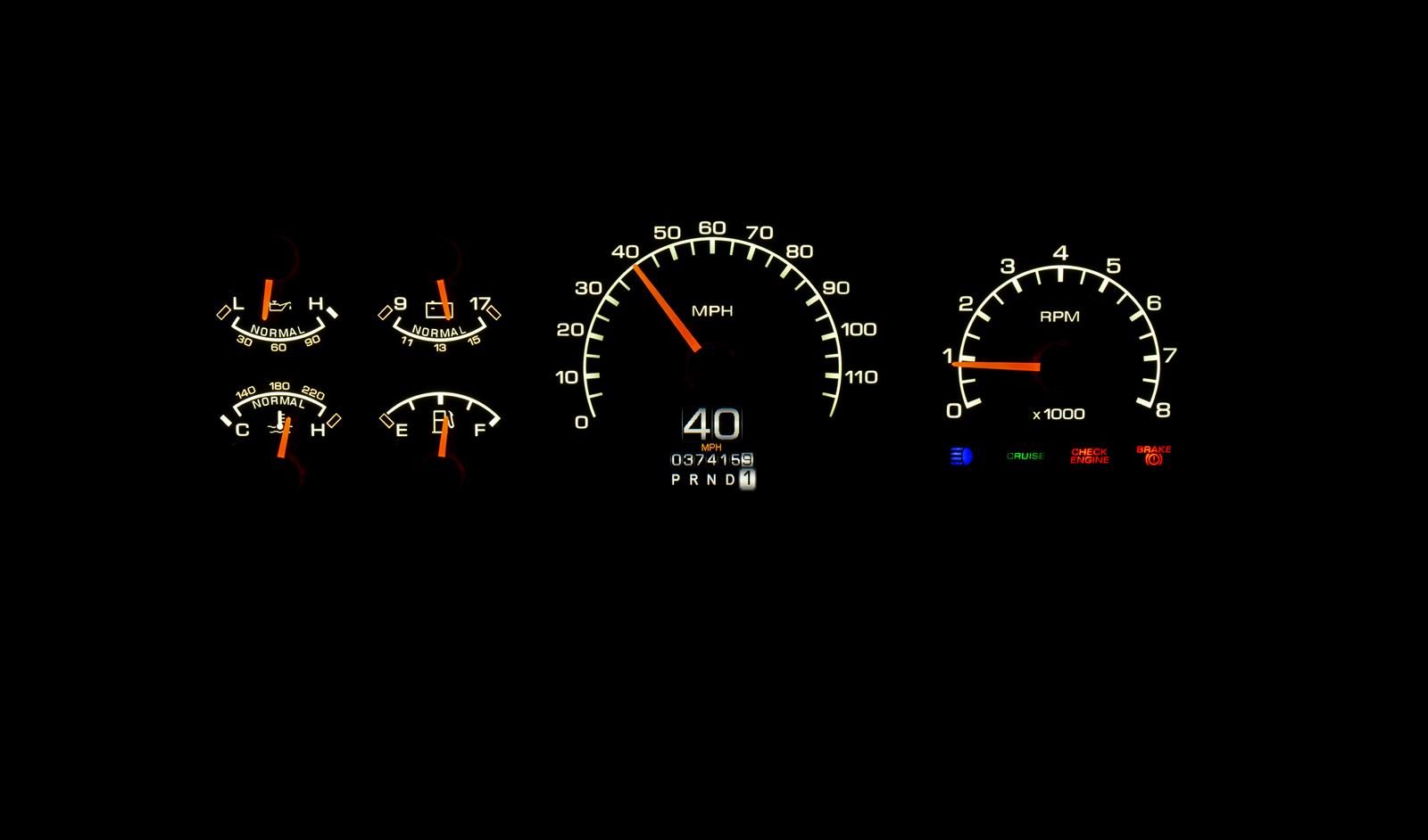 Dakota Digital RTX-92F-PU-X Dakota Digital RTX Direct-Fit Gauge