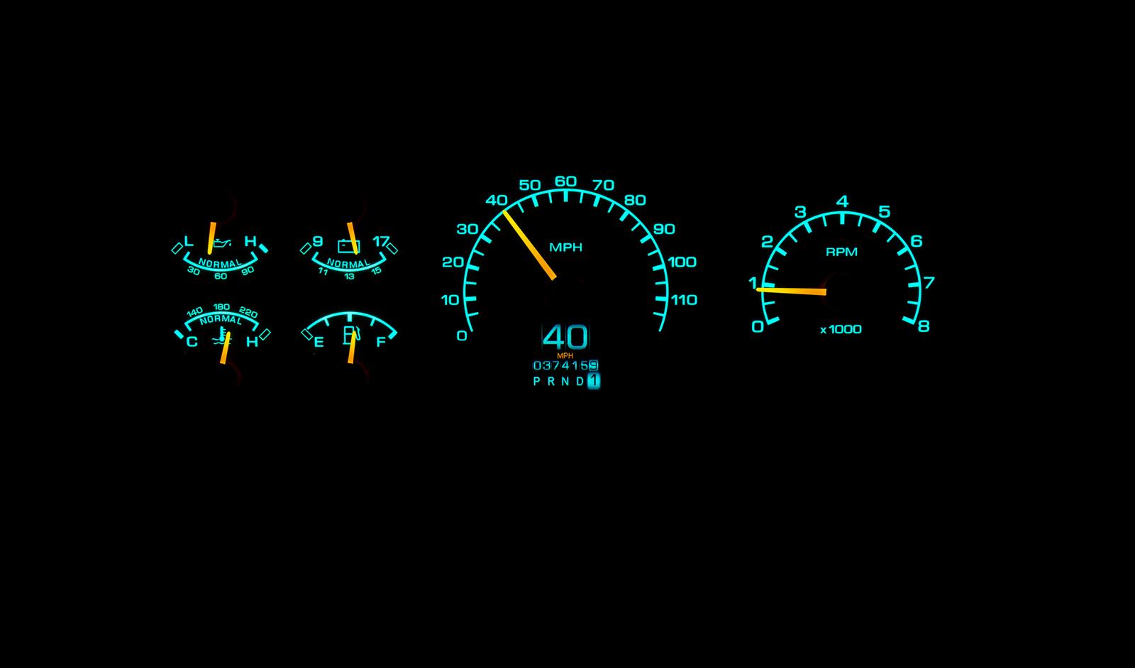 Dakota Digital RTX-92F-PU-X Dakota Digital RTX Direct-Fit Gauge