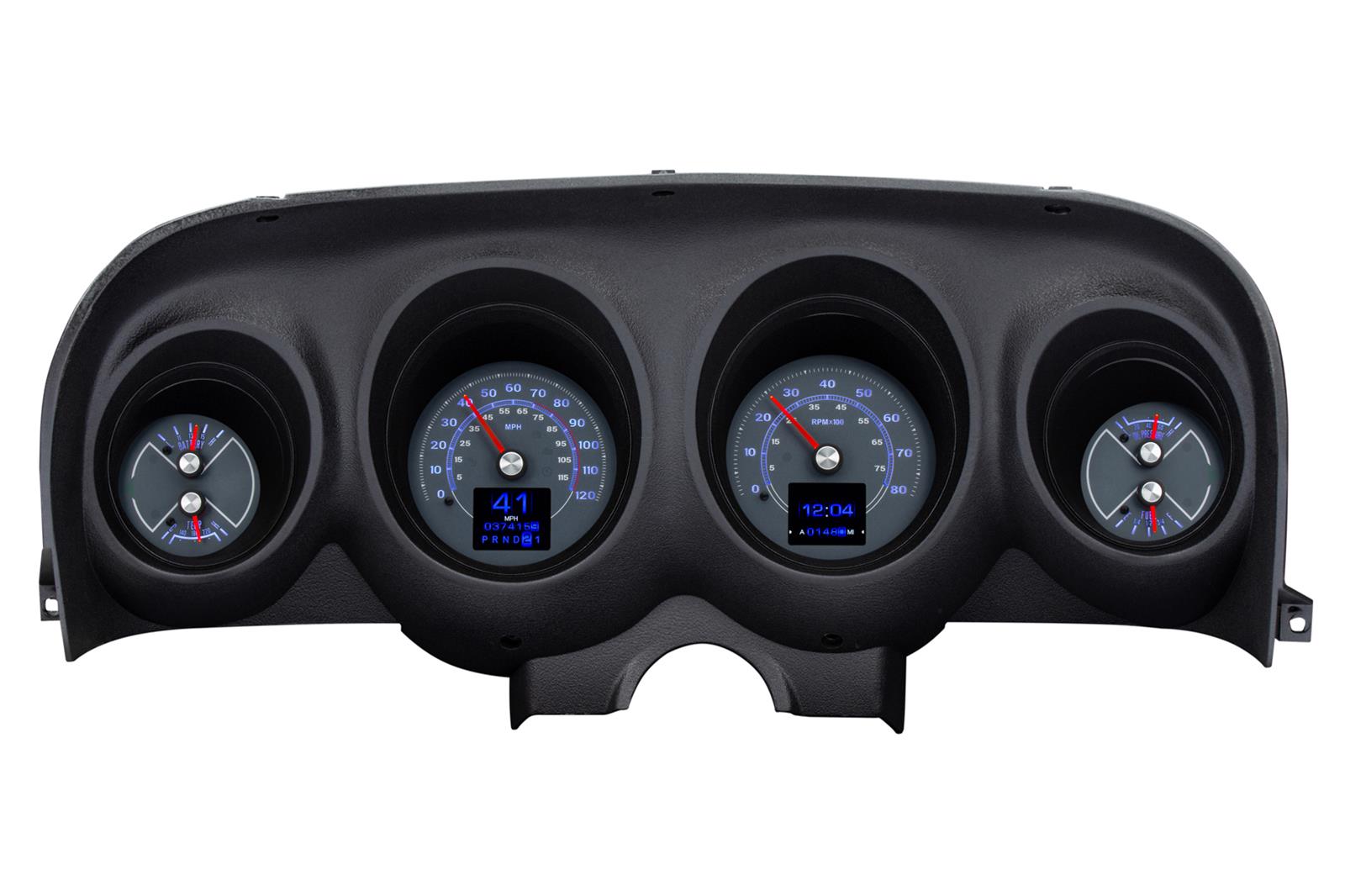 Dakota Digital RTX Direct-Fit Gauge Kits for 1969-1970 MUSTANG - RTX-69F-MUS-X Kit, Direct Fit Analog, RTX, Black Face, White/Multicolor Number, Orange Pointer, Ford, Kit thumbnail 6