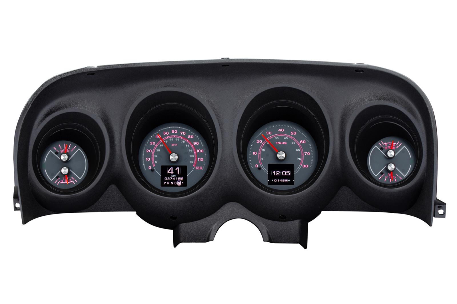 Dakota Digital RTX Direct-Fit Gauge Kits for 1969-1970 MUSTANG - RTX-69F-MUS-X Kit, Direct Fit Analog, RTX, Black Face, White/Multicolor Number, Orange Pointer, Ford, Kit thumbnail 9