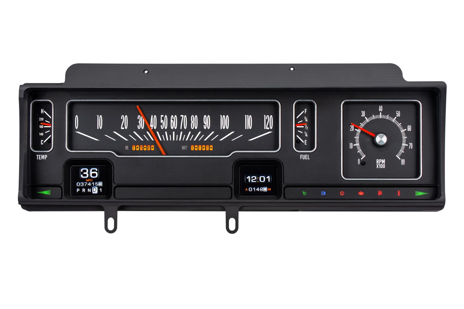 Dakota Digital RTX-70C-MAL-X Dakota Digital RTX Direct-Fit Gauge