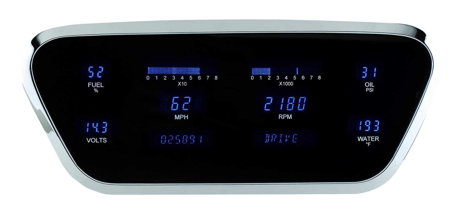 Dakota Digital VFD3-53F-PU-O-Z Dakota Digital Direct-Fit Gauge