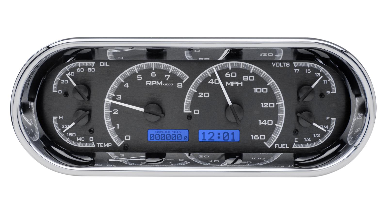 Dakota Digital VHX1018KB Dakota Digital VHX Series Recessed Oval