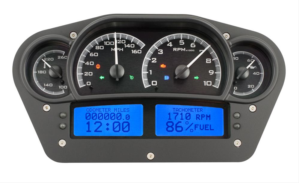 Dakota Digital VHX1100CB Dakota Digital VHX Series Universal RaceInspired Analog Gauge Kits