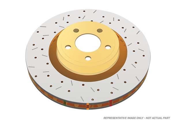 Disc Brakes Australia USA LLC Brake Rotors DBA43162XS 4000 XS Cross-drill/Slotted KP [ Ford Ranger MY23 R ] thumbnail 4