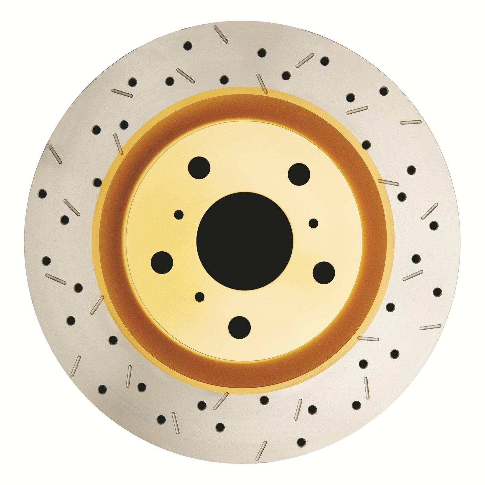 DBA HD Series 4000XS Brake Rotors for 2001-2006 M3 - DBA42851XS Disc Rotor, Cross-Drilled, Slotted, 4000 XS Series, Uni-Directional, BMW, Rear, Each thumbnail 2