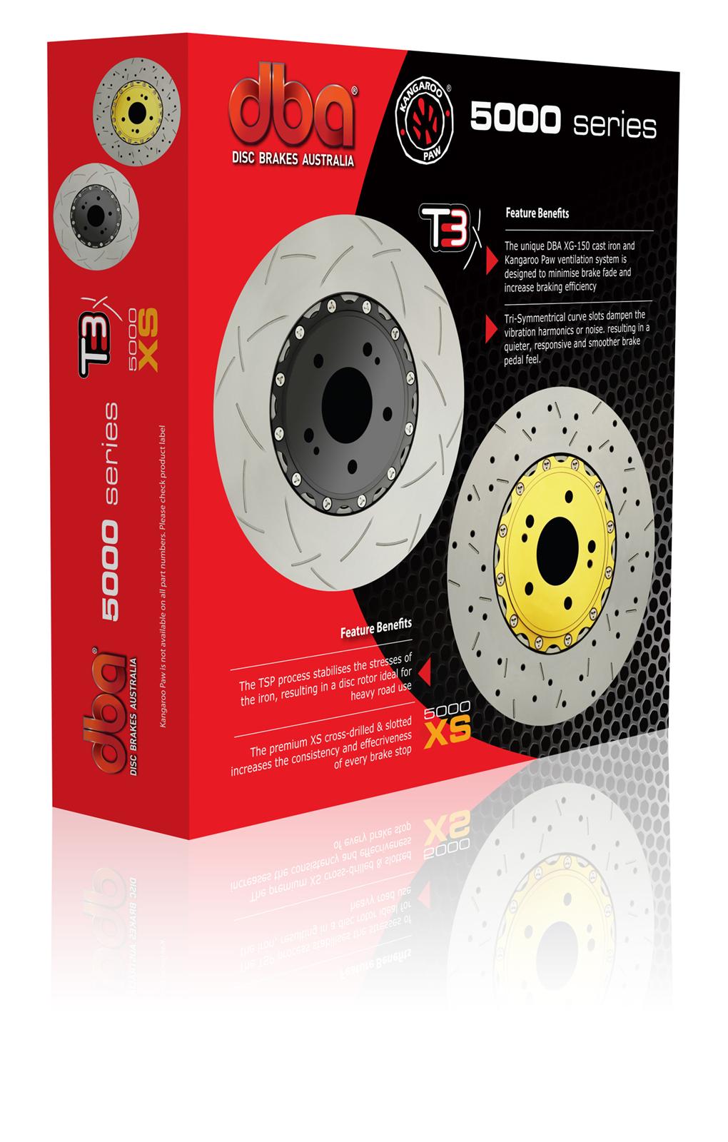 DBA HD Series 5000XS Brake Rotors for 2006-2013 CORVETTE, 2004-2006 XLR - DBA52992.1XS Rotor, Front, RWD, 13.98 in. O.D., 355 mm O.D., 5 x 4.75 in., 5 x 120 mm, 1.260 in. Thick, Each thumbnail 5