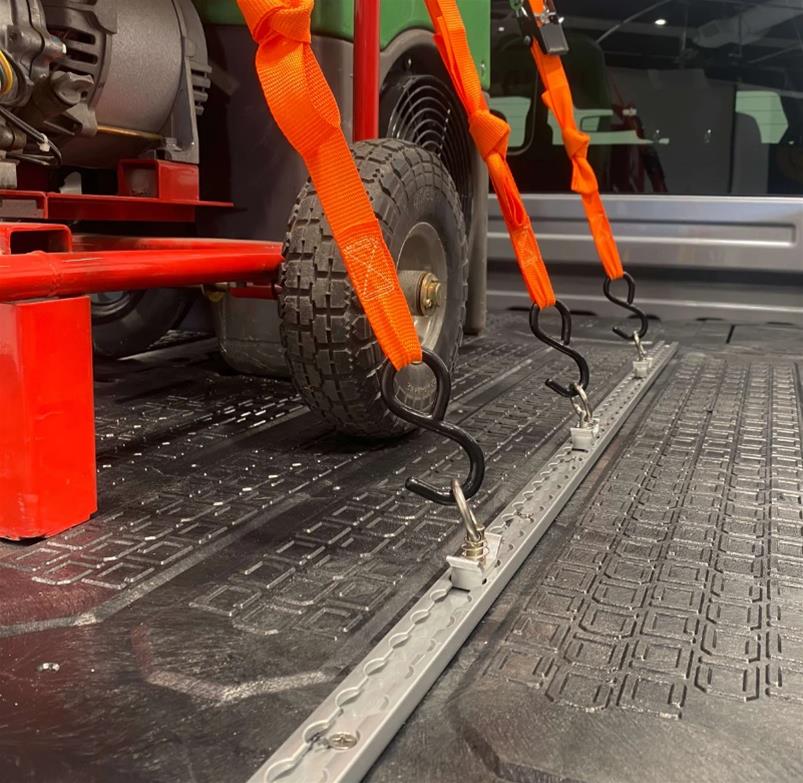 DECKED AT1B Decked Core Trax 1000 TieDown Rails Summit Racing