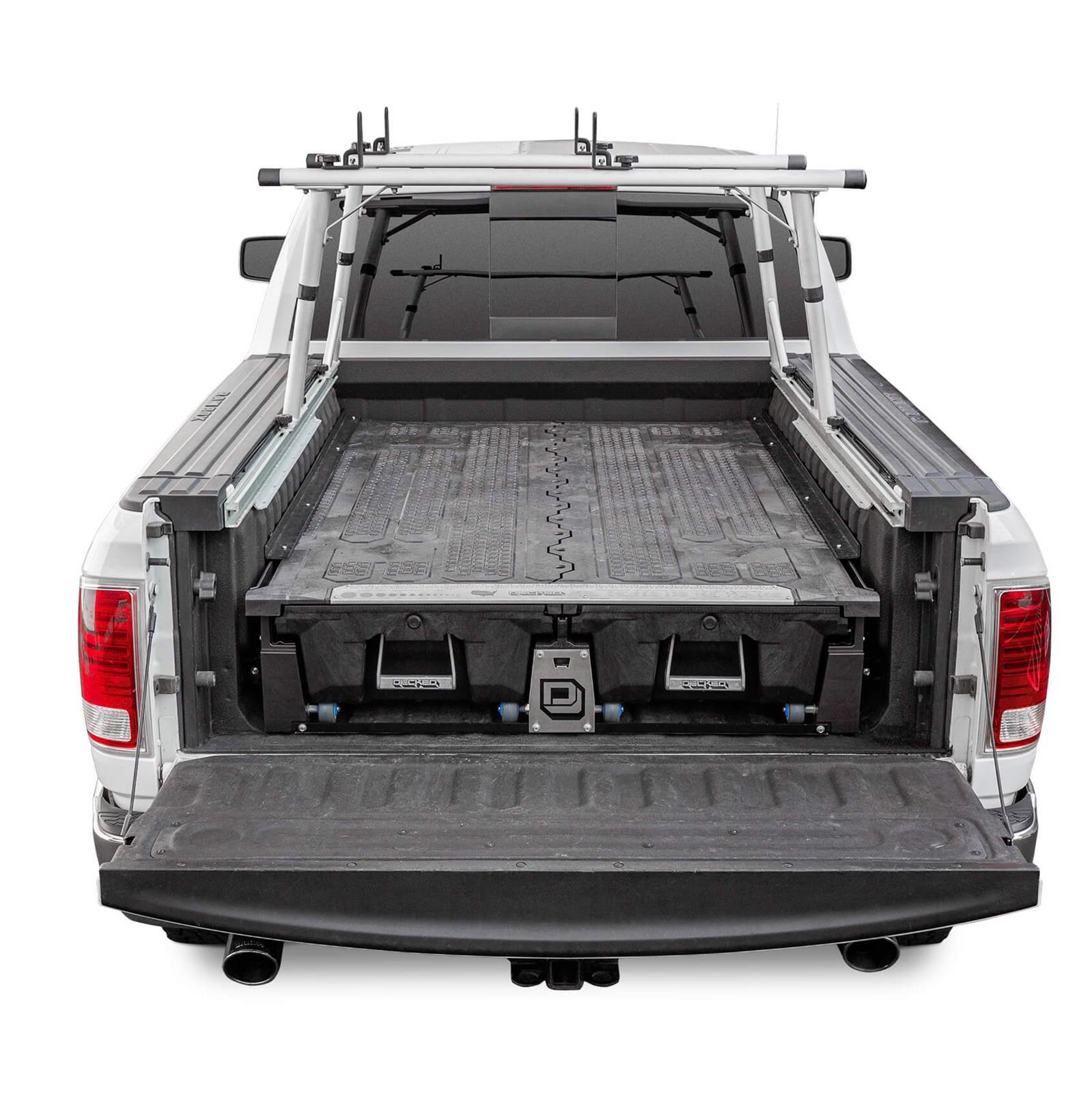 Decked In-Vehicle Storage Systems for 2011-2021 1500, 2009-2010 RAM 1500 - DR8 Truck Bed Toolboxes, System, 2 Drawers, Polyethylene, Black, Dodge, Ram, 5.7 ft. Bed, RamBox Equipped, Kit
