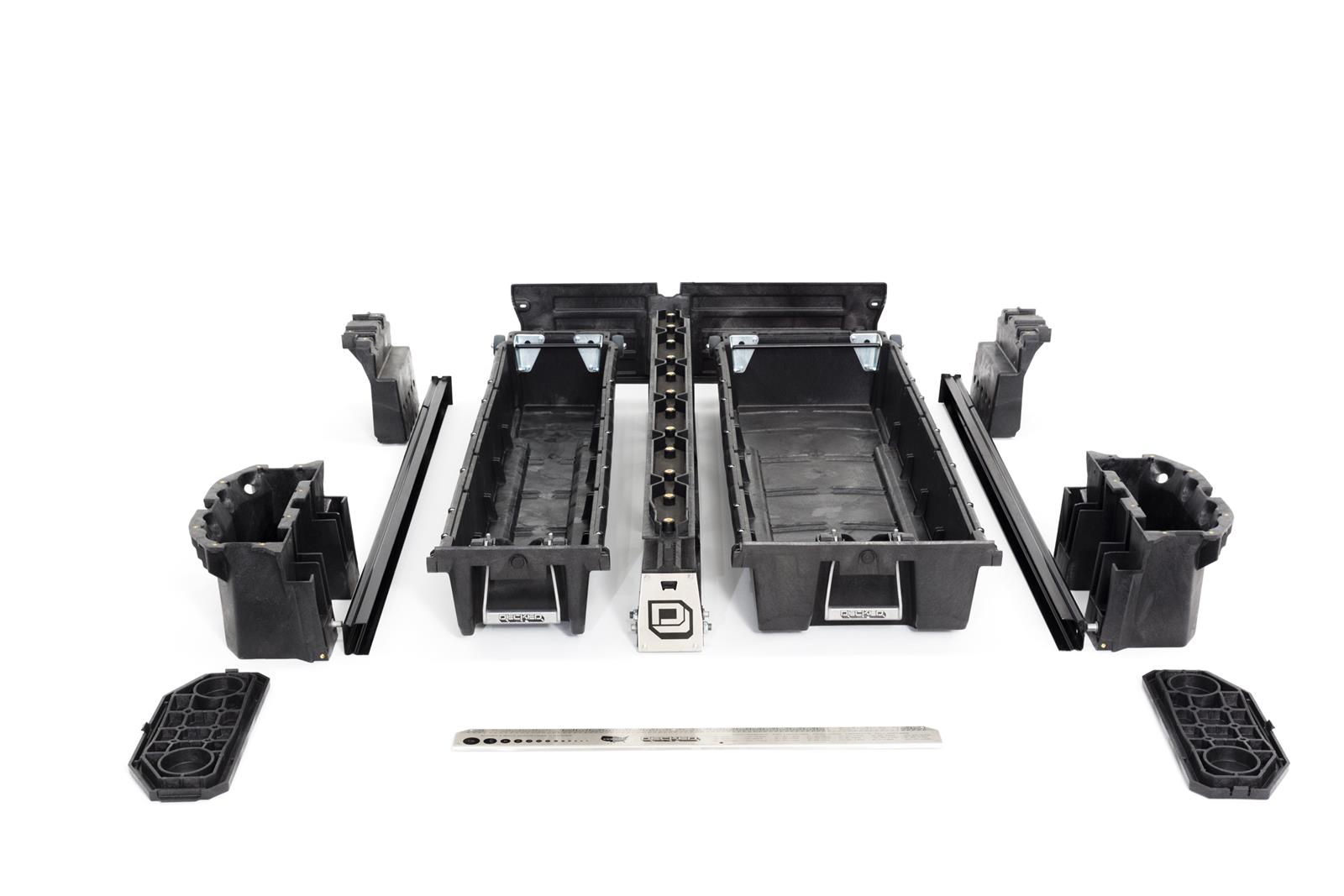 Decked In-Vehicle Storage Systems MN3 Truck Bed Toolboxes, Systems, Center of Truck Bed Location, 2-door, Polyethylene, Black, 5 ft. Bed Only, for Nissan, Kit thumbnail 6