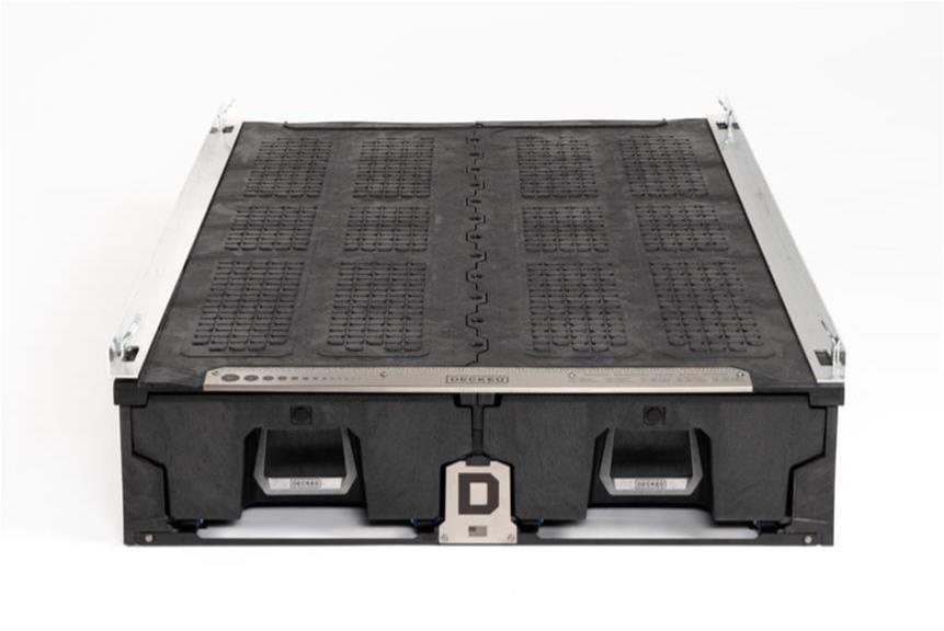 Decked In-Vehicle Storage Systems VG1 Truck Bed Tool Box, Systems, 2-door, Polyethylene, Black, for 135 in. Wheelbase Only, Chevrolet, GMC, Kit thumbnail 2