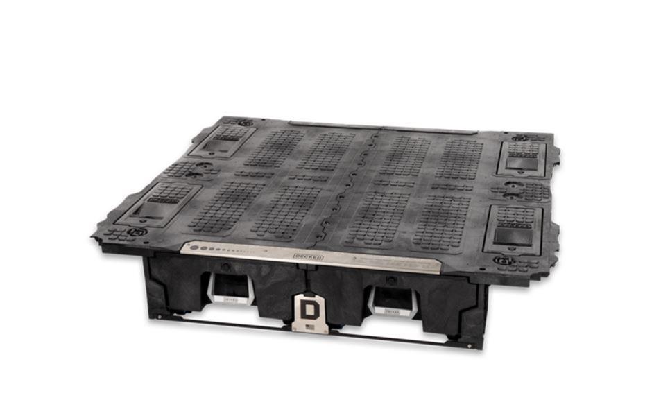 Decked In-Vehicle Storage Systems XS4 Truck Bed Tool Box, Systems, Center of Truck Bed Location, Polyethylene, Black, 8 ft. Bed Only, Ford, Kit