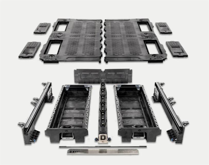 DECKED Truck Bed Toolbox and Utility Box Accessories XF3 BED STORAGE DRAWER SYSTEM thumbnail 2