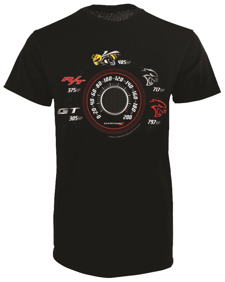 Summit Gifts 482224 Dodge Speedometer T-Shirts | Summit Racing