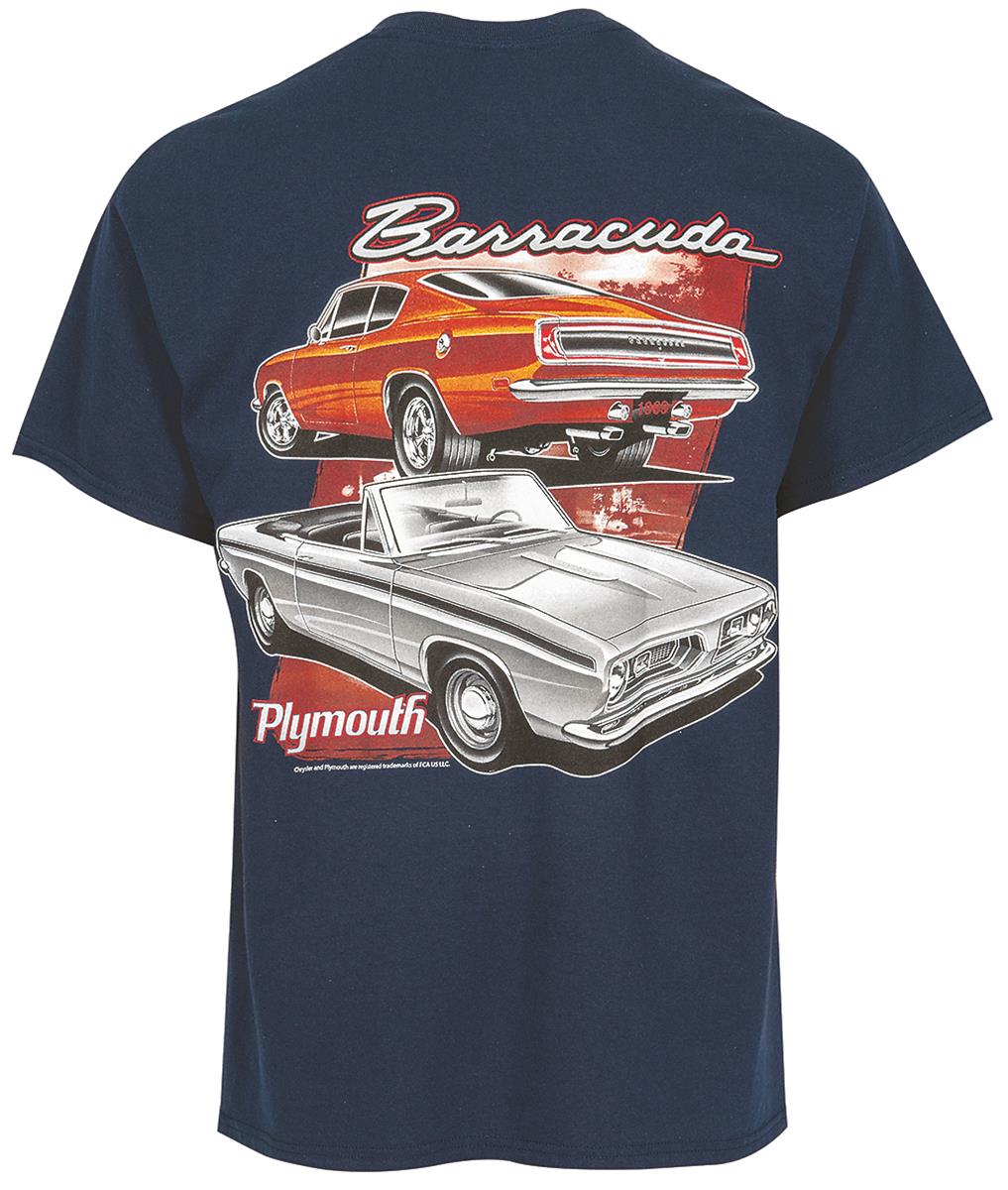 Plymouth Barracuda Accessories T Shirt Classic Muscle Car Mechanic tee Apparel