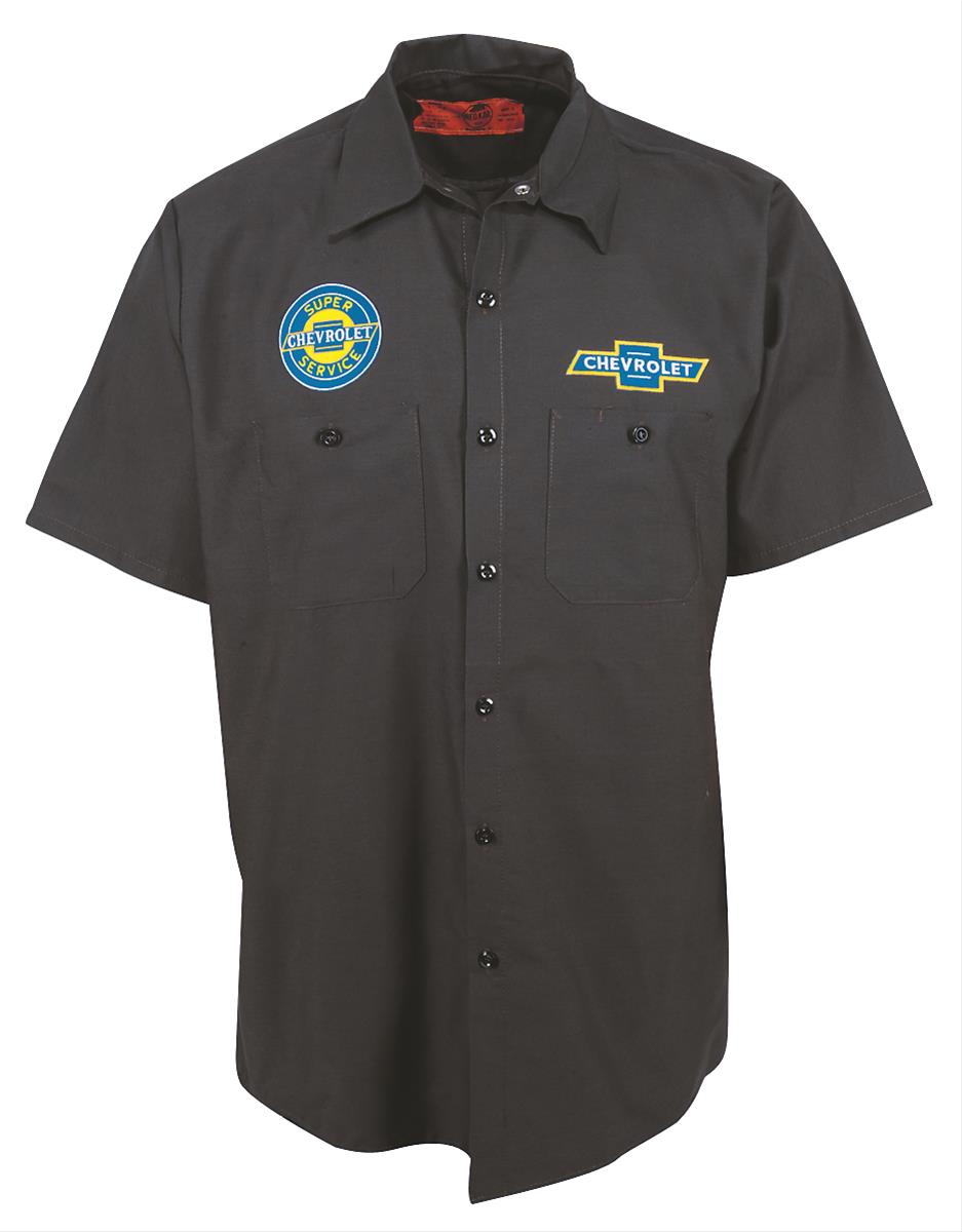 chevrolet button down shirt