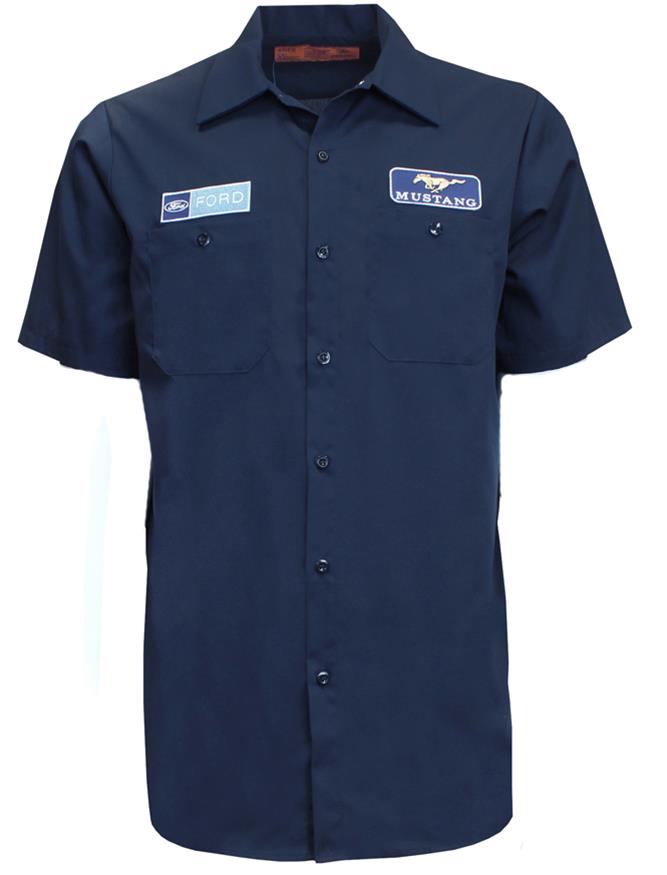 Summit Gifts 489235 Ford Mustang Mechanic's Shirt | Summit Racing