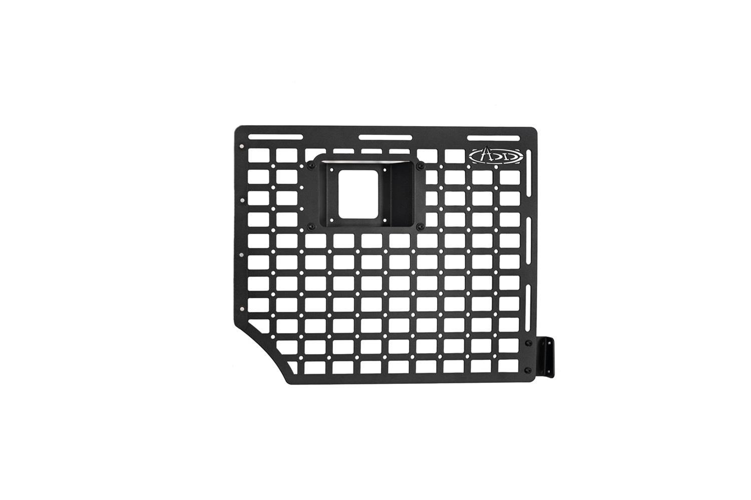 ADD Offroad Bed Side MOLLE Panels for 2015-2020 F-150 - AC11038NA01 Bedside Molle Panels, Steel, Black Powdercoated, Ford, Driver Rear, Each