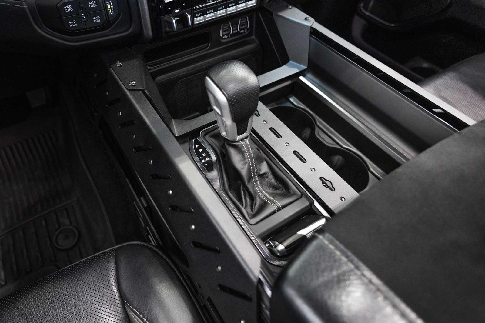 Addictive Desert Designs 2021+ RAM 1500 TRX Center Console Molle Panels & Digital Device Bridge thumbnail 5