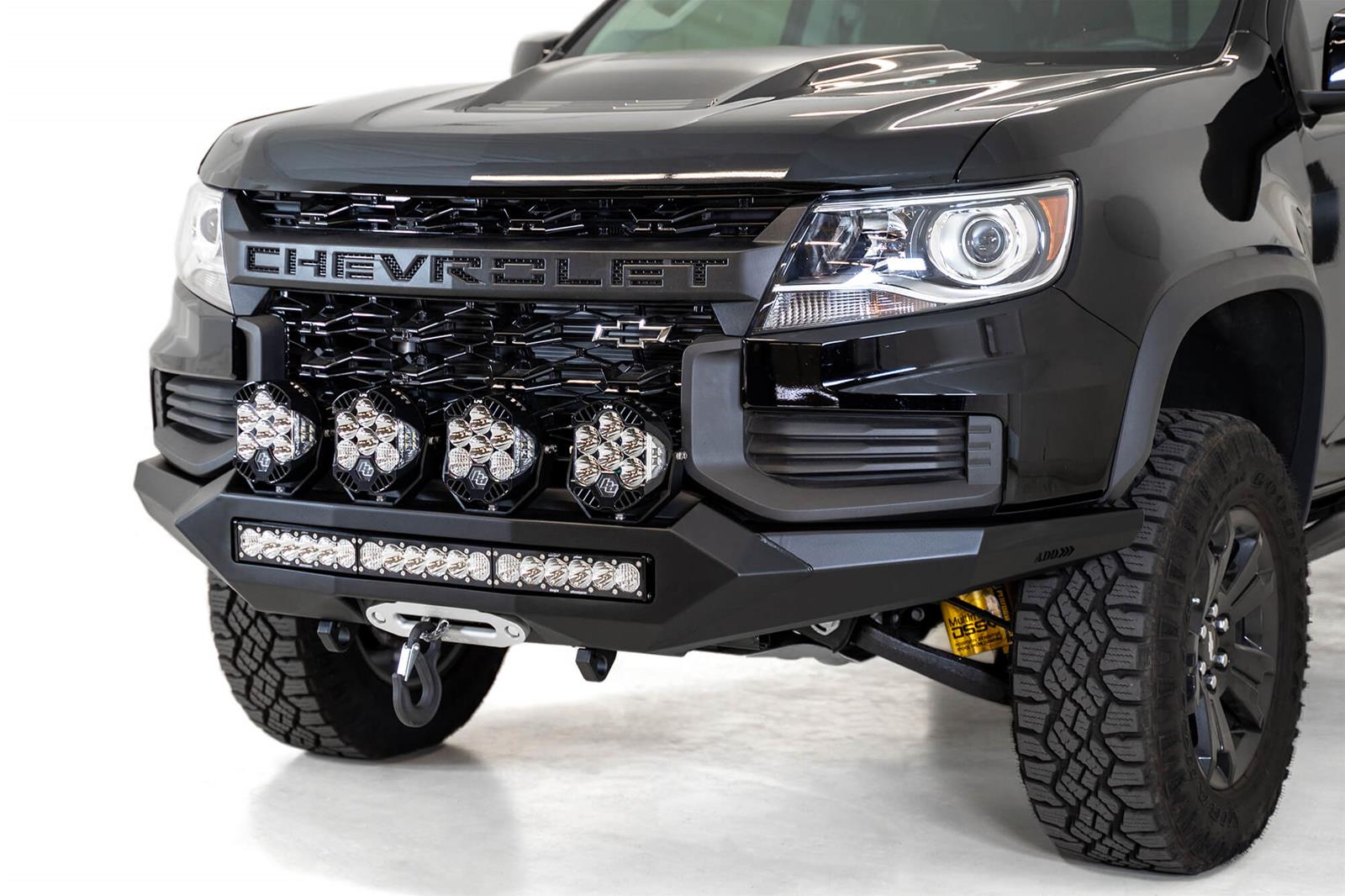 Addictive Desert Designs 2021 Chevy Colorado ZR2 Stealth Fighter Front Bumper thumbnail 2