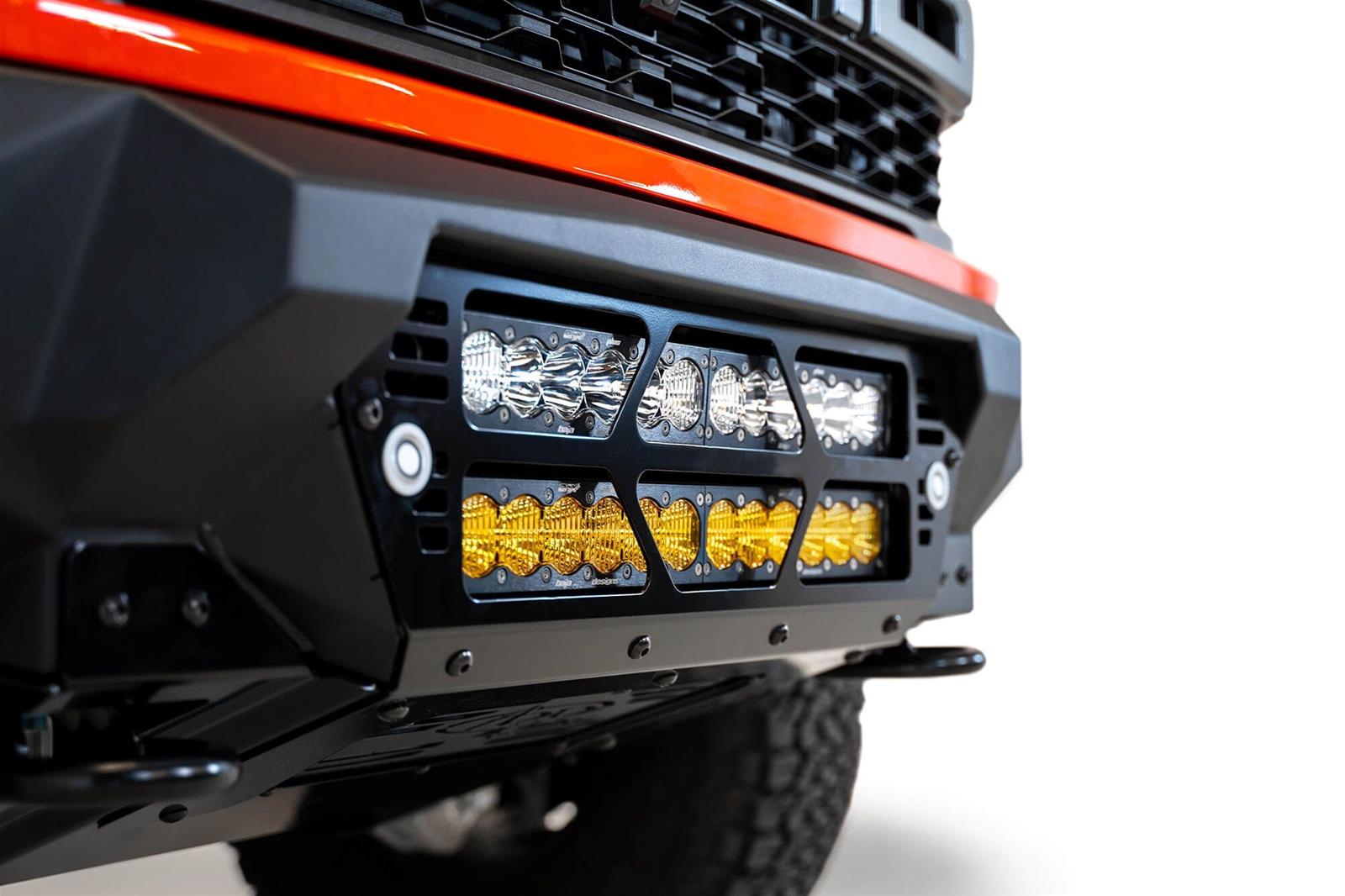 Addictive Desert Designs 2021+ Ford Raptor Bomber Front Bumper w/ Dual 20IN LED Mounts thumbnail 6